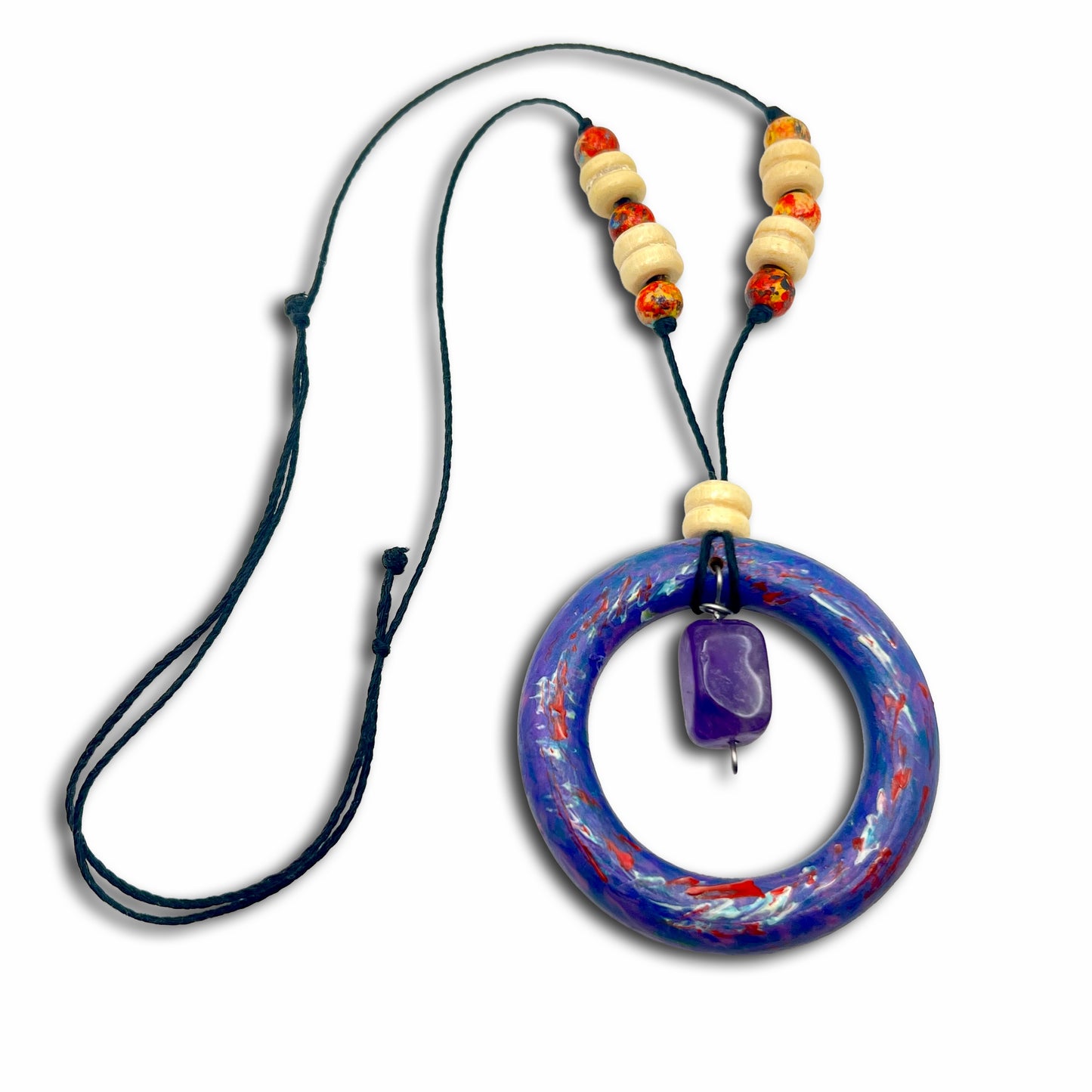 Amethyst adjustable necklace