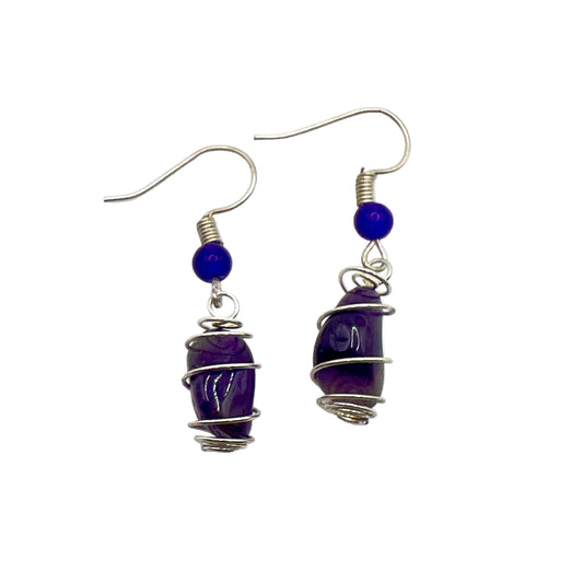 Amethyst handmade earrings